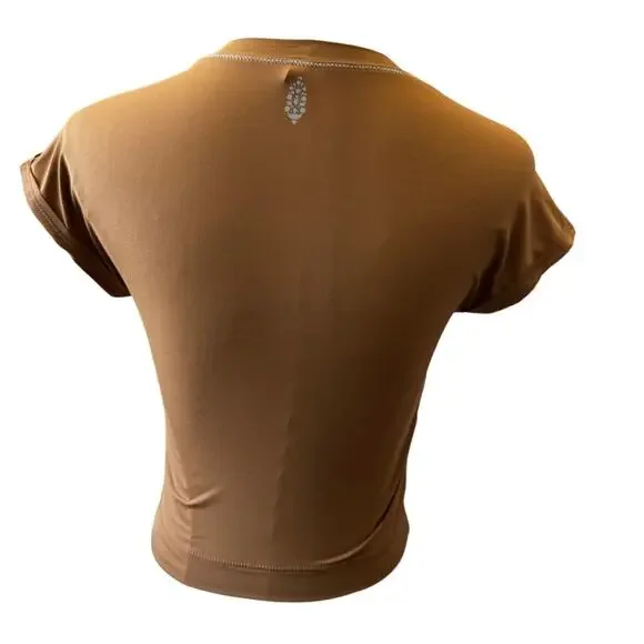 Free People Women's Twig Never Better Ultra-Light Cropped Tee Size S - Picture 6 of 8